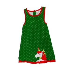 Nannette Kids Unicorn Christmas Dress